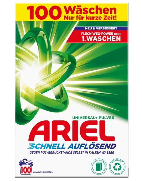 Ariel Universal+ proszek do prania tkanin 100 prań 6kg