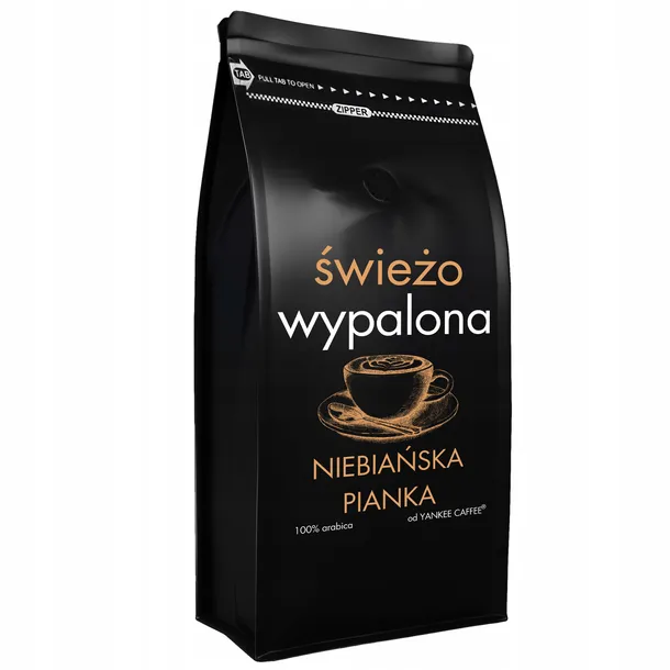 Kawa ziarnista Arabica Yankee Caffee Świeżo wypalona Niebiańska Pianka 1kg
