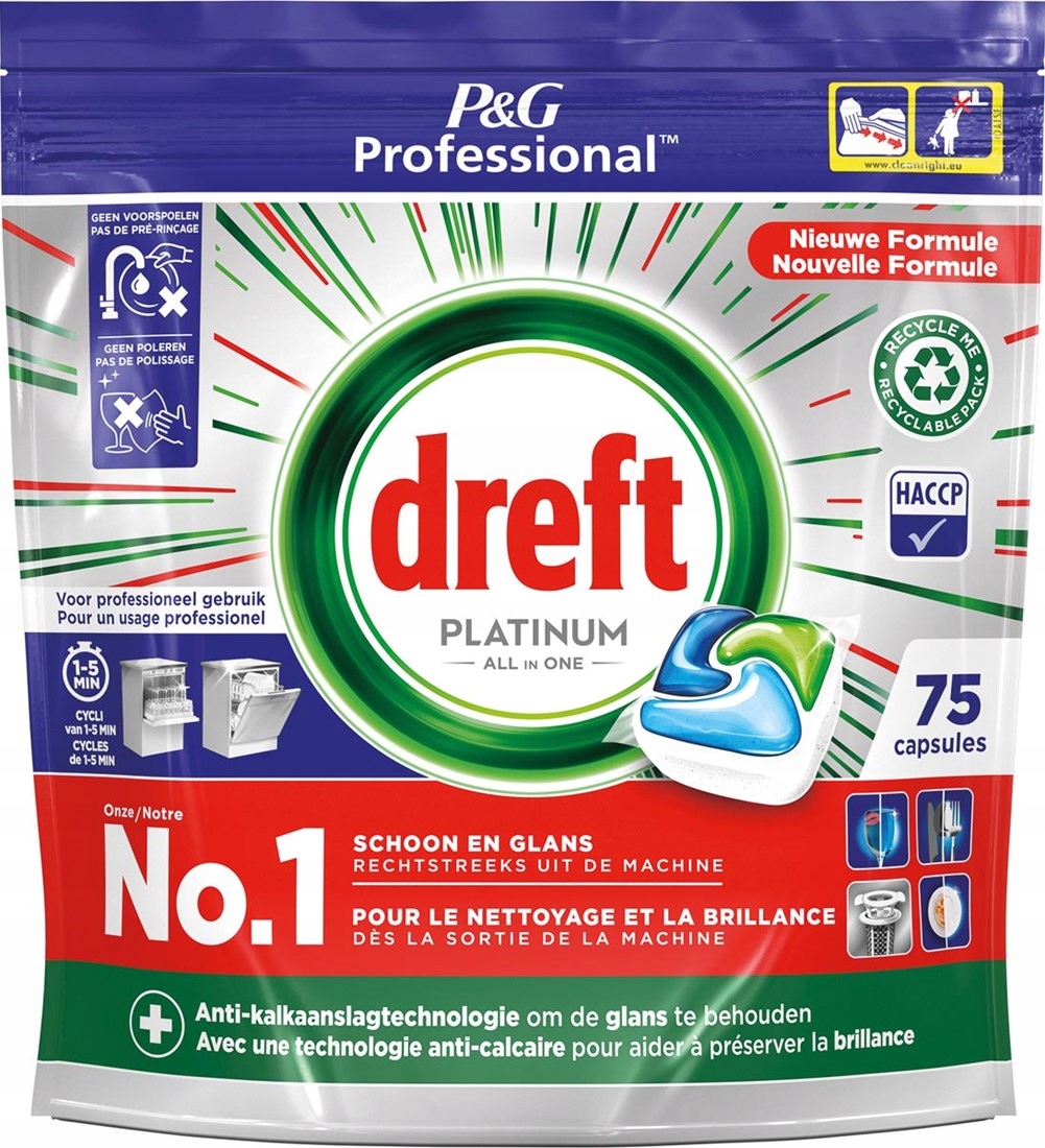 Kapsułki Dreft Platinum Regular All in One 75 szt