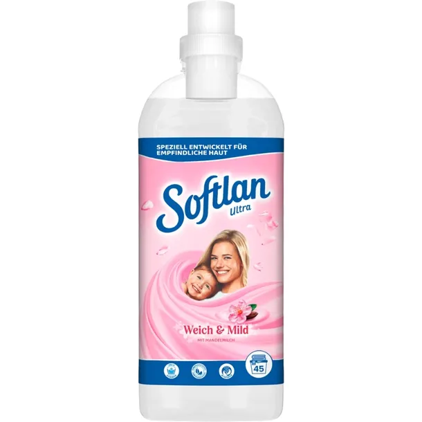 Softlan Ultra Sensitive Płyn do Płukania Tkanin Weich & Mild 1L