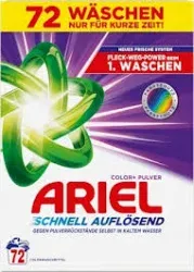 ARIEL PULVER COLOR + 72WL / 3,96KG DE - PROSZEK DO PRANIA