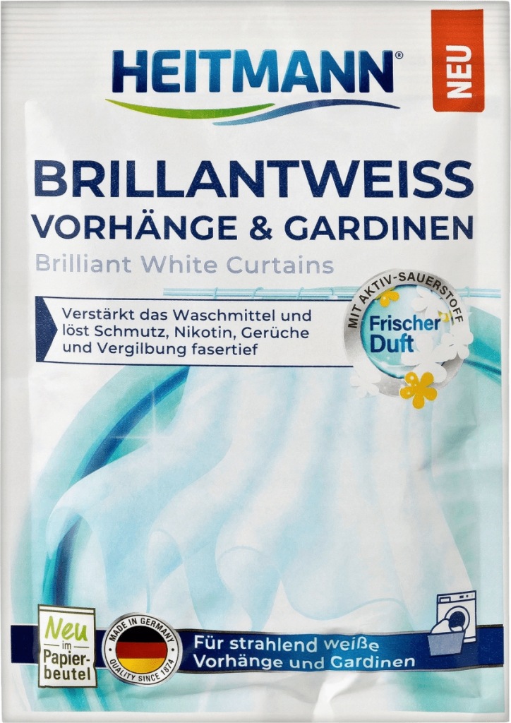 Wybielacz w proszku Heitmann 50g do firan