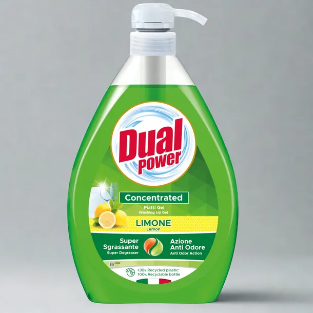 DUAL POWER PIATTI 1L LIMONE IT - PŁYN DO NACZYŃ / DOZOWNIK