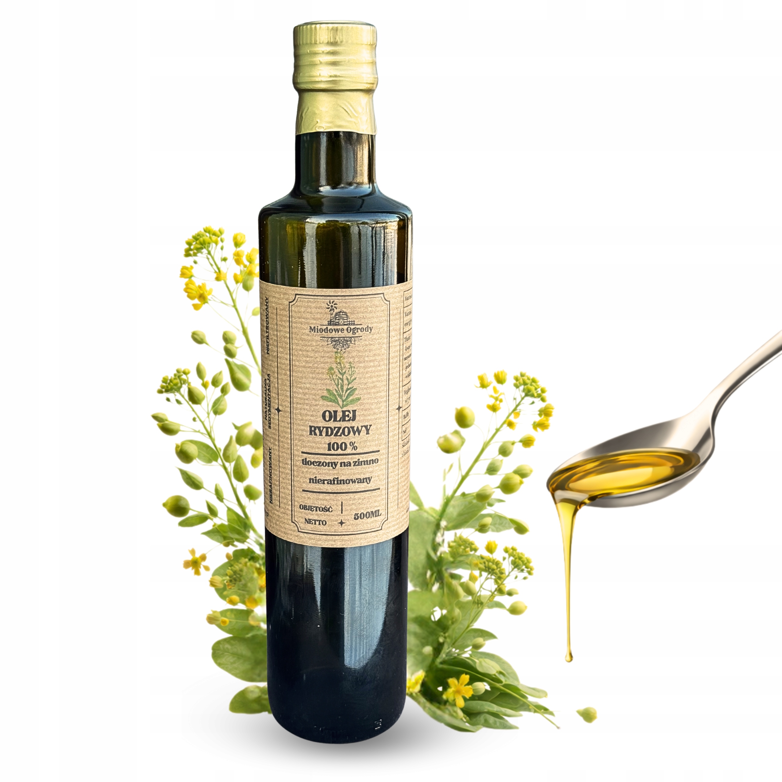 Olej Rydzowy Tłoczony na Zimno 500 ml 47ee6562d18aa1b4e152b02060d952df