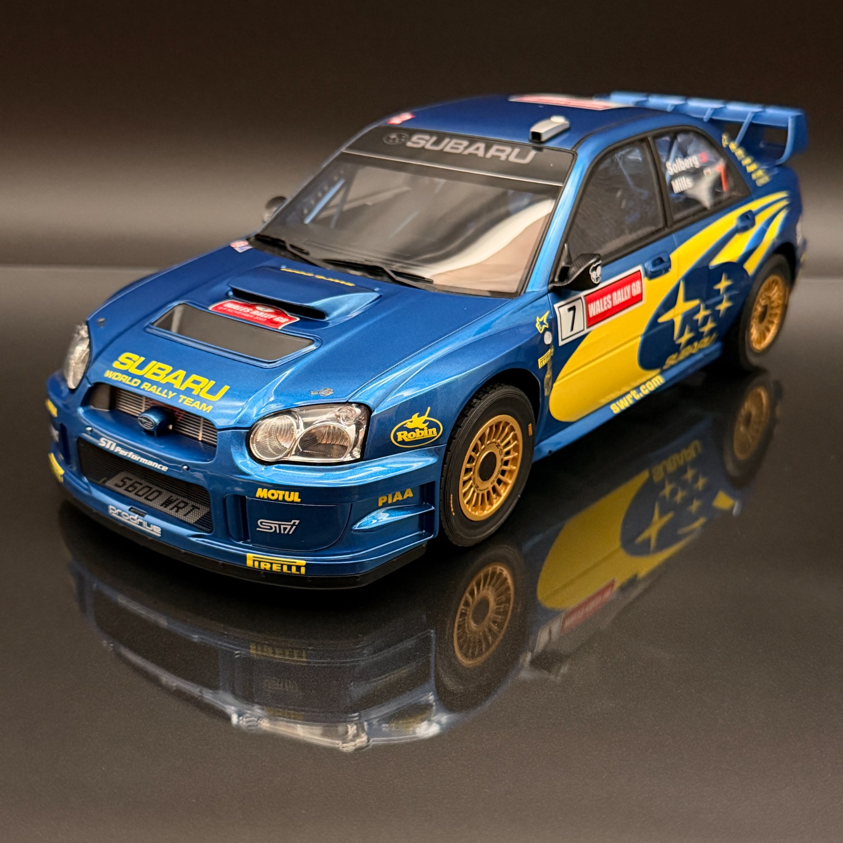 Subaru Impreza S9 WRC 2003 Solberg Wales Rally 1:12 OTTO G092 Blue