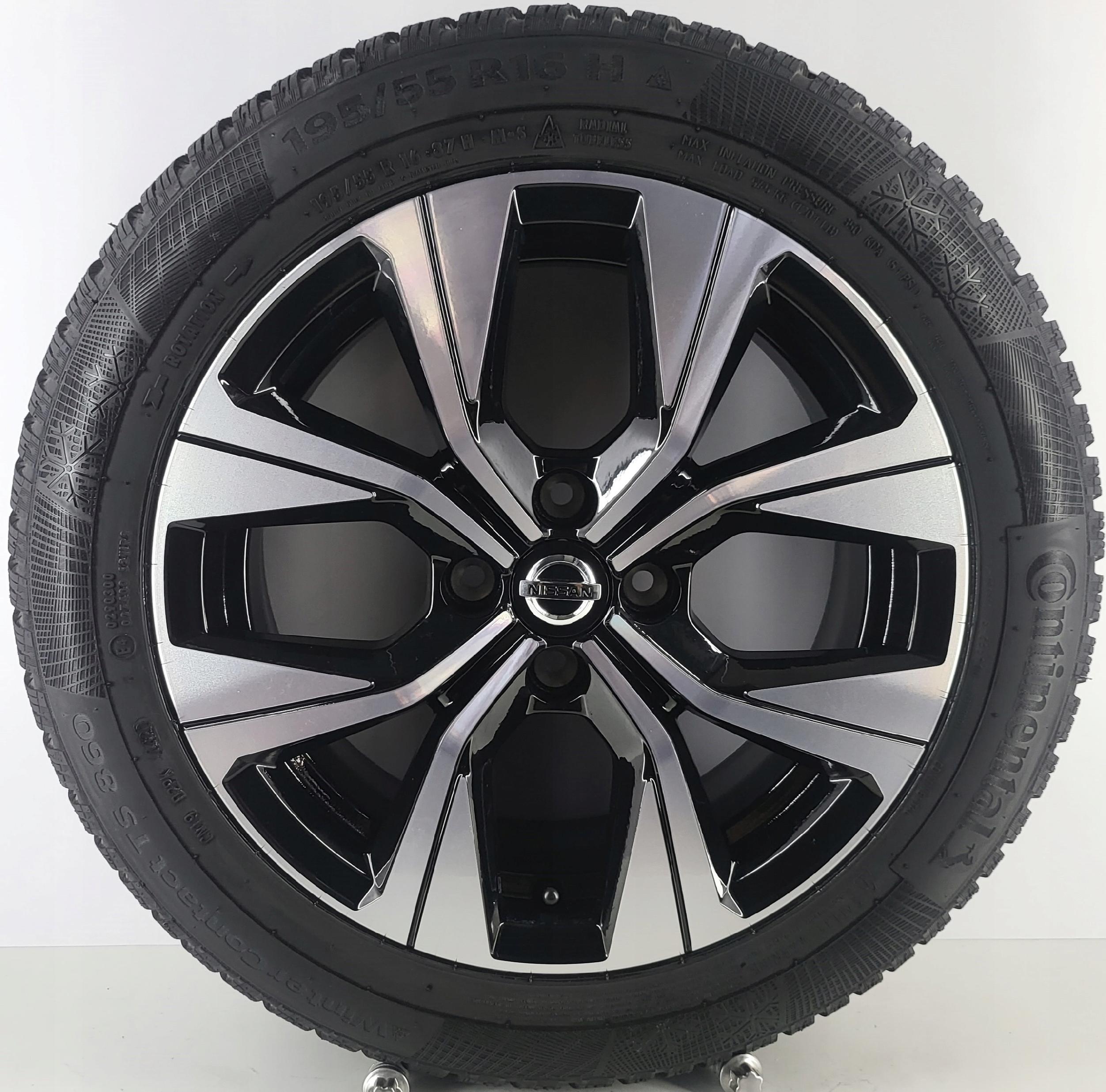 NISSAN ALMERA MICRA 403003061R KOŁA ZIMOWE 16" 4x100 195/55R16 CONTINENTAL