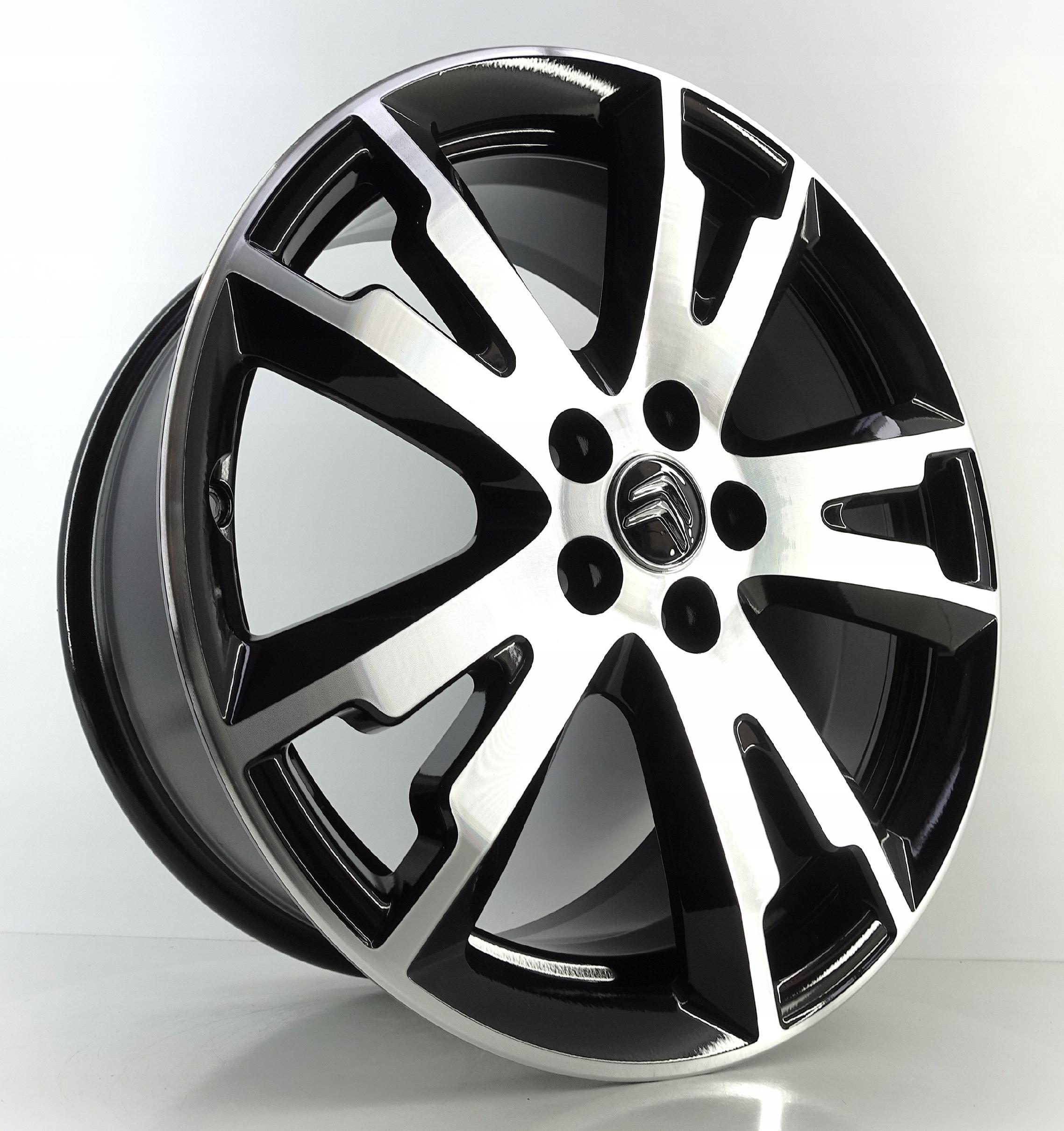 ALUFELGI 18" 5x108 CITROEN ORYGINALNE 8J ET 49 9674272577 czarny poler