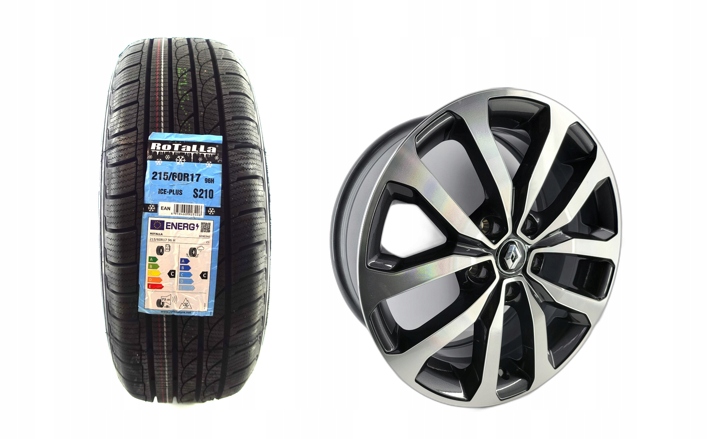 Koła zimowe Renault Kadjar 17" 5x114.3 ET 40 7J ROTALLA 215/60R17