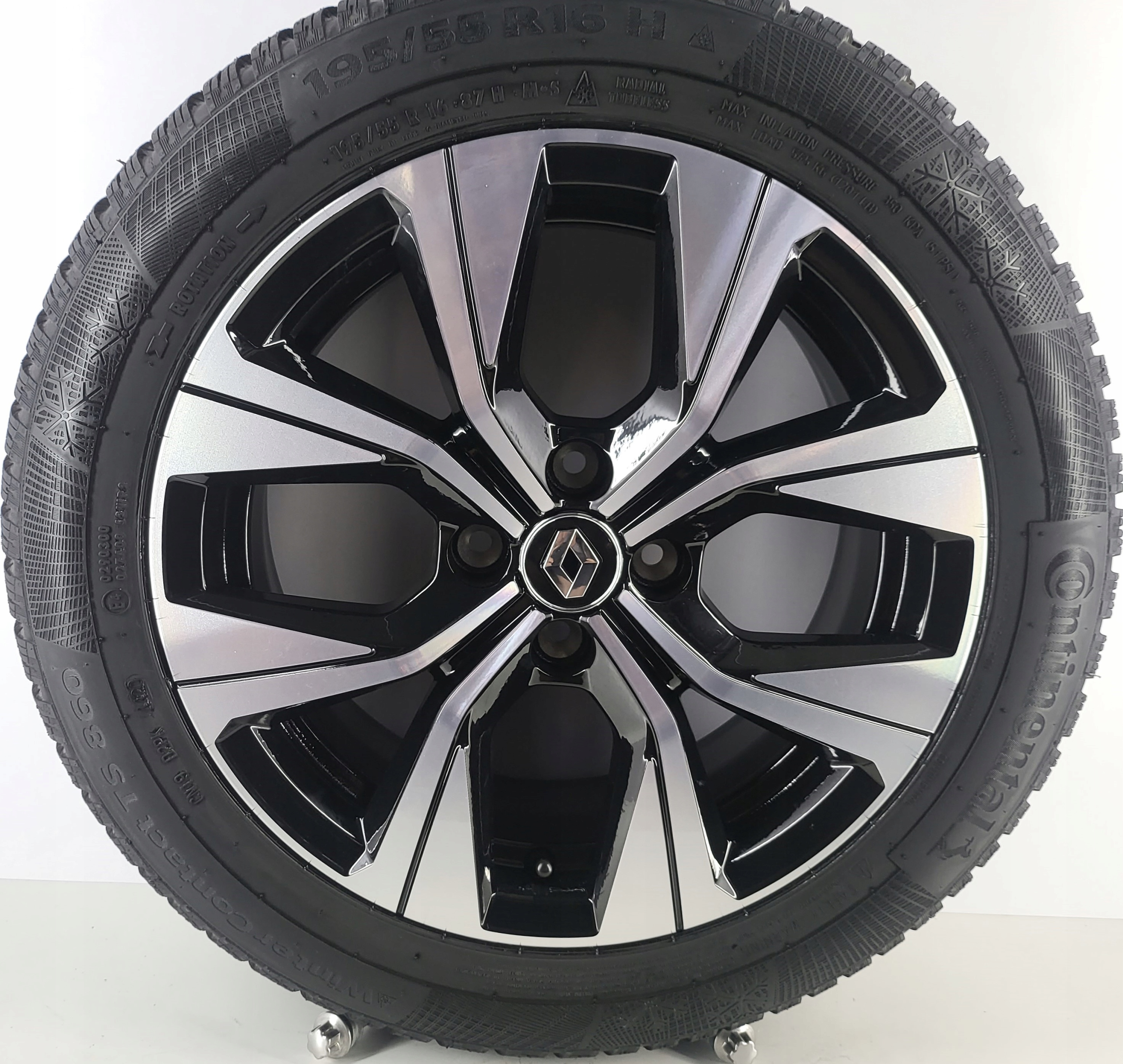 RENAULT CLIO CAPTUR 403003061R KOŁA ZIMOWE 16" 4x100 195/55R16 CONTINENTAL
