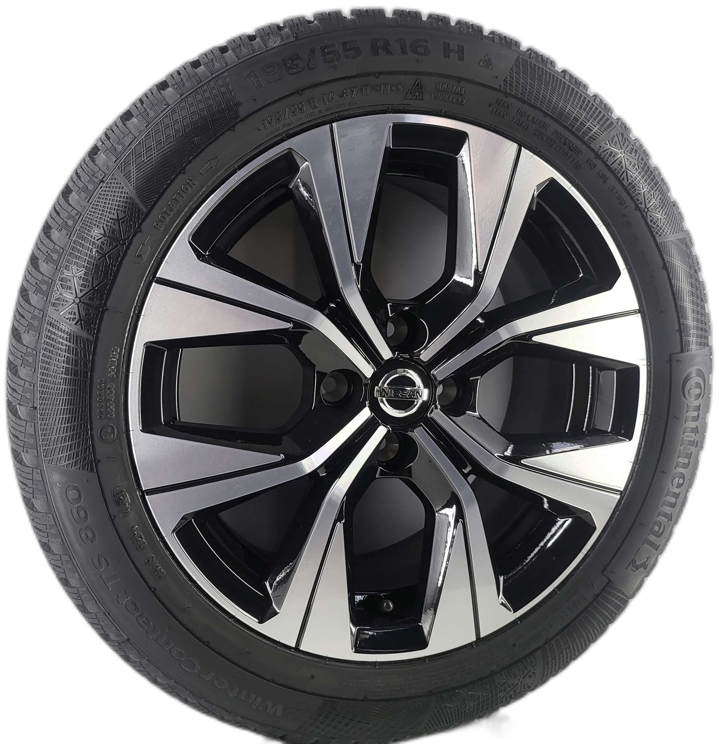 NISSAN ALMERA MICRA 403003061R KOŁA ZIMOWE 16" 4x100 195/55R16 CONTINENTAL