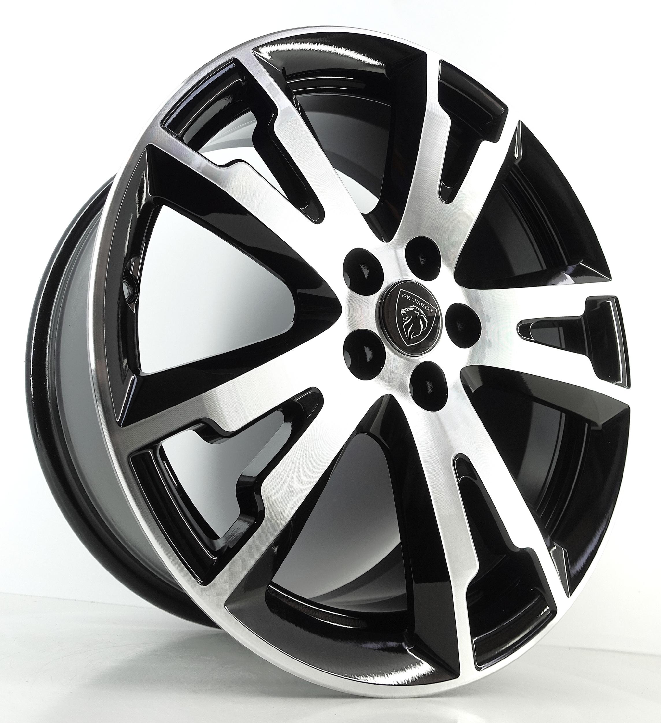 ALUFELGI 18" 5x108 PEUGEOT ORYGINALNE 8J ET 49 9674272577 czarny poler