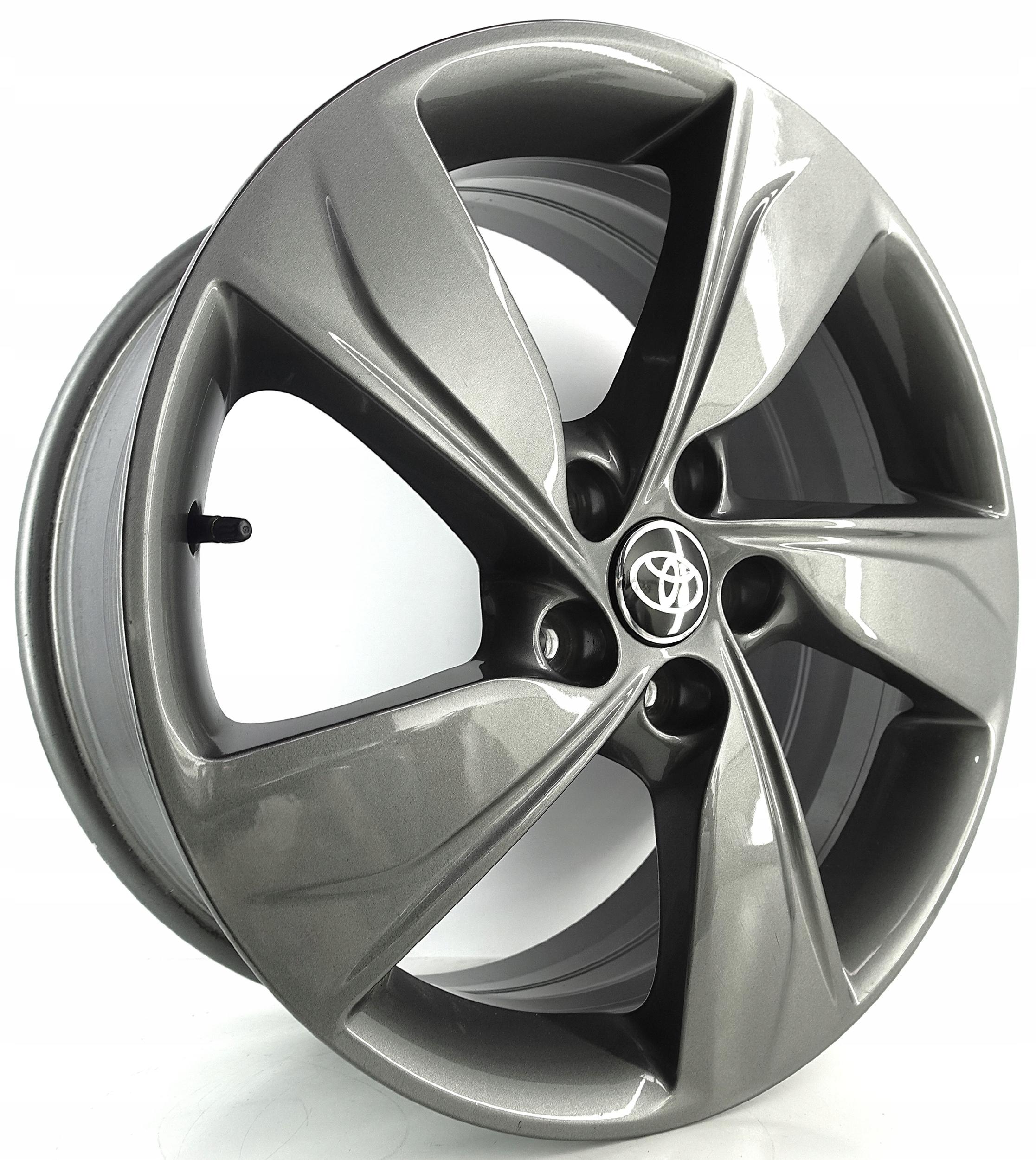 Felgi aluminiowe TOYOTA 7.5J 18" 5x108 ET 49 oryginalne OPEL grafit