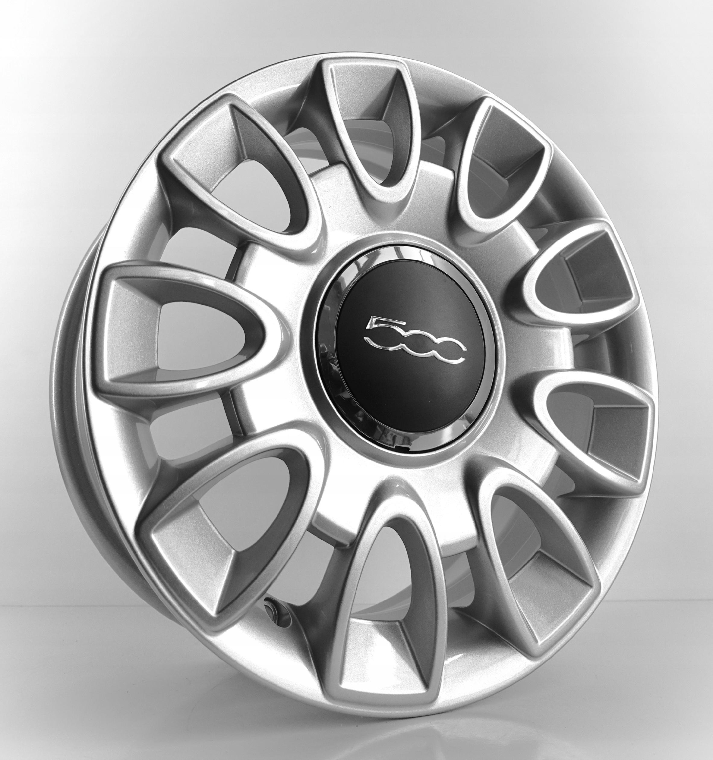 FELGI ALUMINIOWE FIAT 500 NOWE ORYGINALNE 50901666 6.0" x 15" 4x98 ET 35