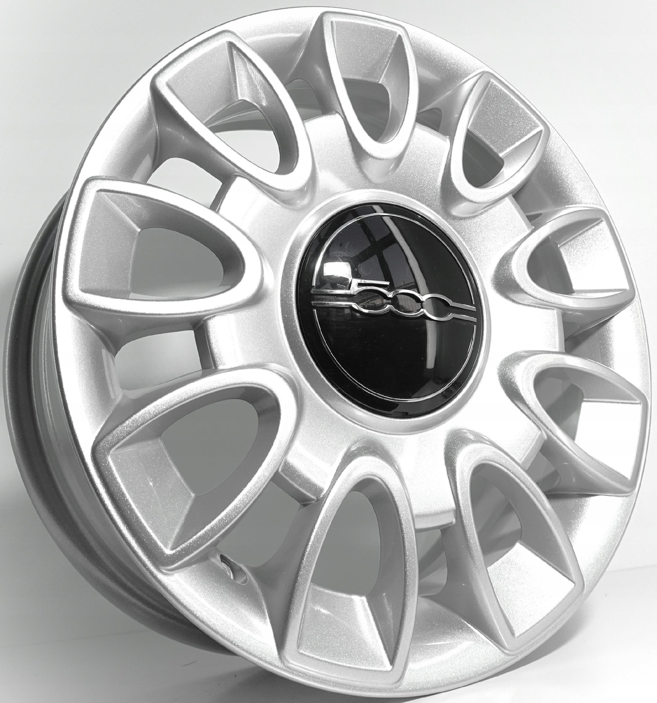 FELGI ALUMINIOWE FIAT 500 NOWE ORYGINALNE 50901666 6.0" x 15" 4x98 ET 35
