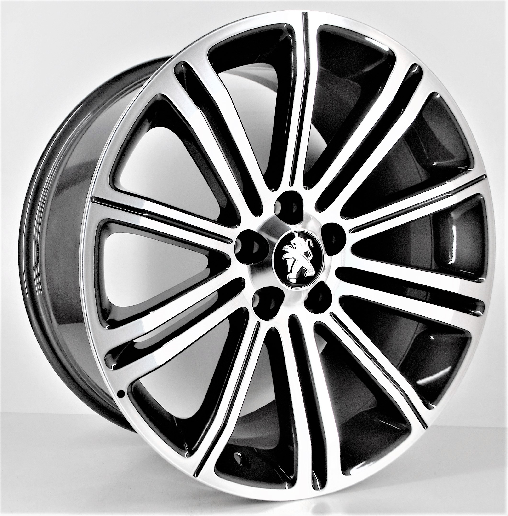 18'' 5x108 PEUGEOT FELGI NOWE CZARNE LOGO