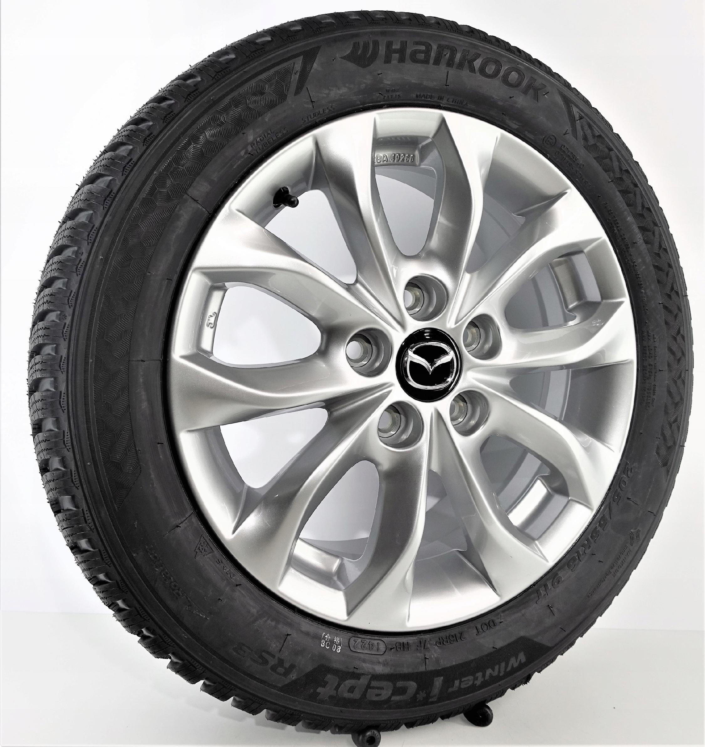 Mazda 5x114,3 koła zimowe 205/55R16 Hankook