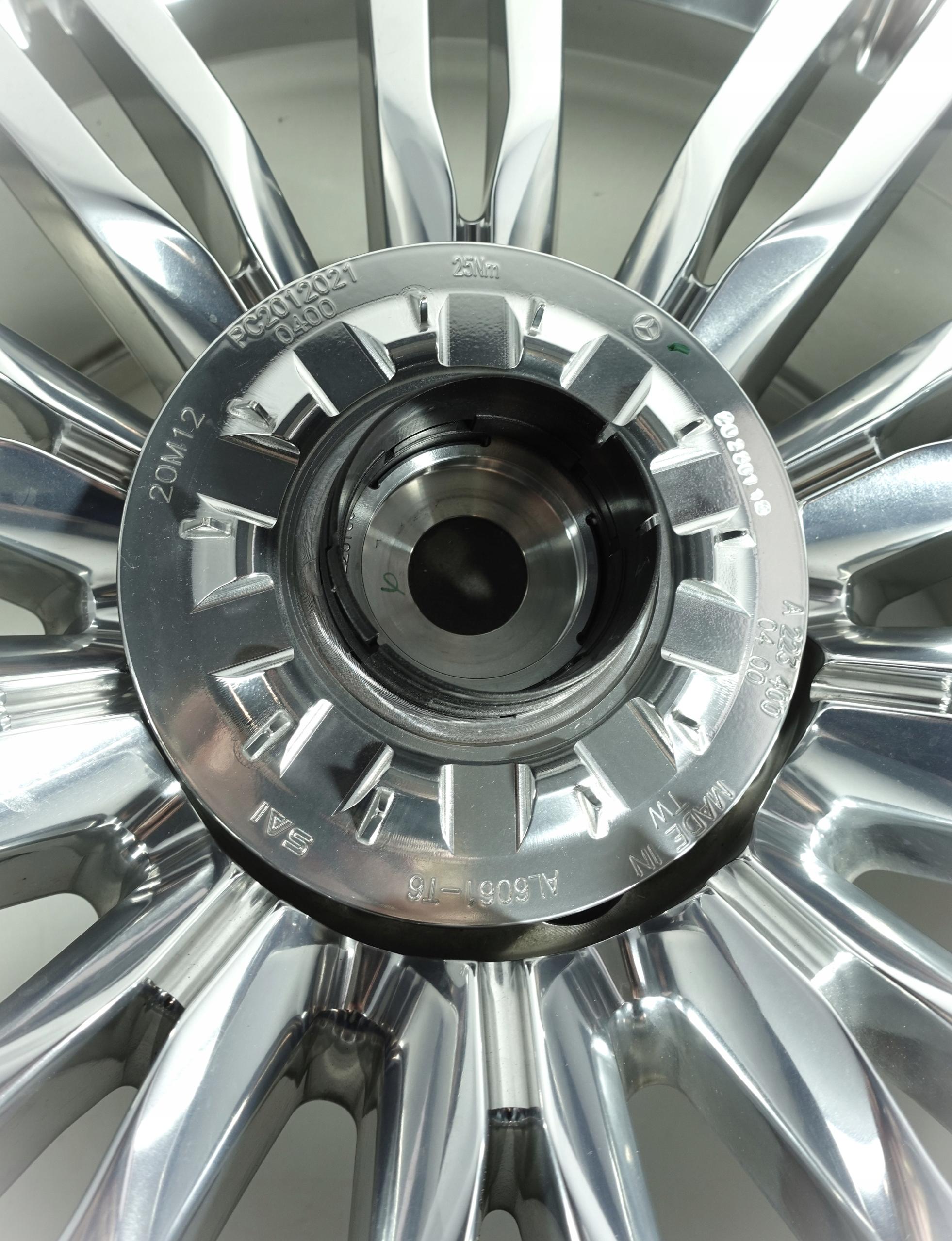 FELGI MERCEDES S KLASA MAYBACH A2234014000 20" 5x112 ORYGINALNE Z DEKLAMI