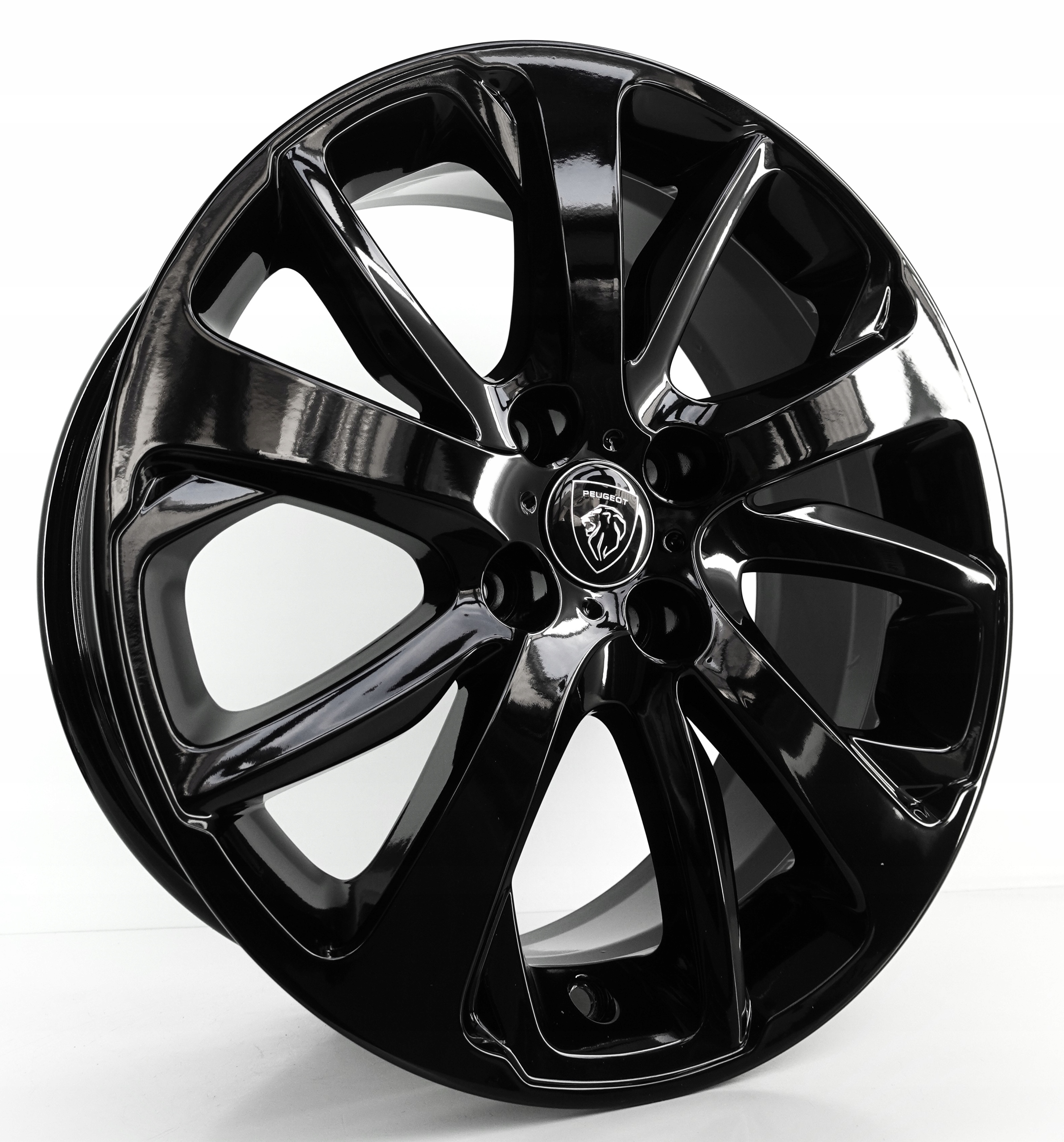 FELGI ALUMINIOWE PEUGEOT OE 17" 4x108 ET 25 7J ORYGINALNE CZARNY POŁYSK