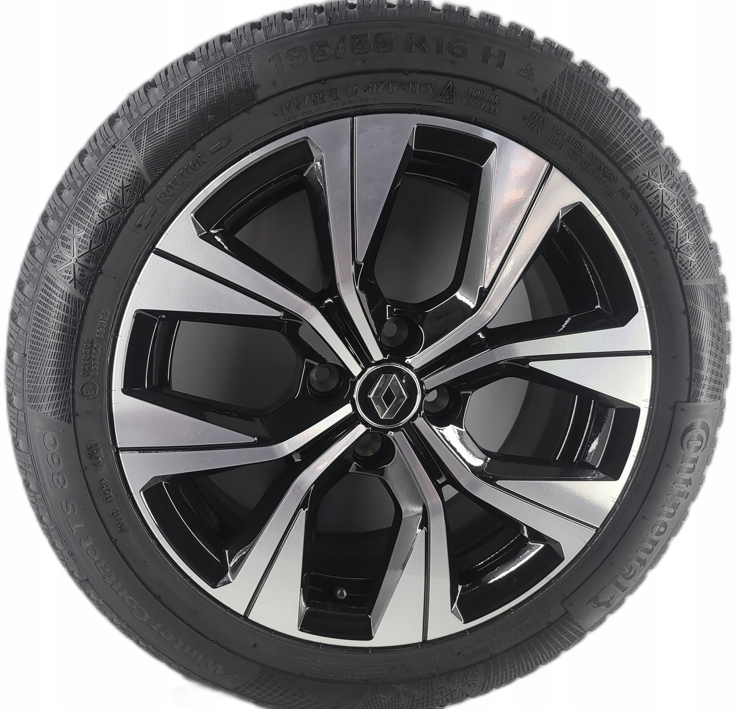 RENAULT CLIO CAPTUR 403003061R KOŁA ZIMOWE 16" 4x100 195/55R16 CONTINENTAL
