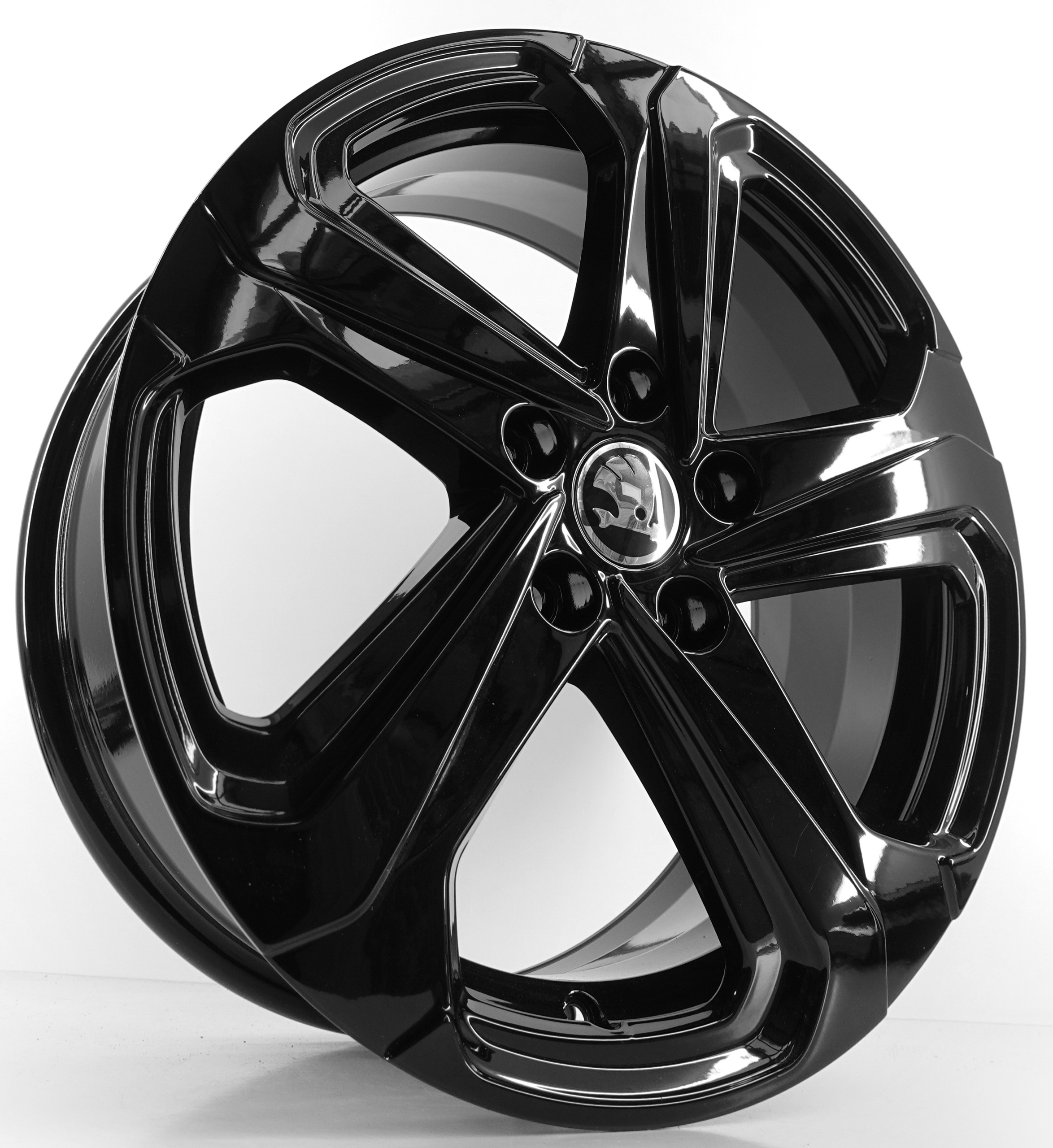FELGI ALUMINIOWE SKODA 5X112 17" 7J ET50 CZARNY POŁYSK