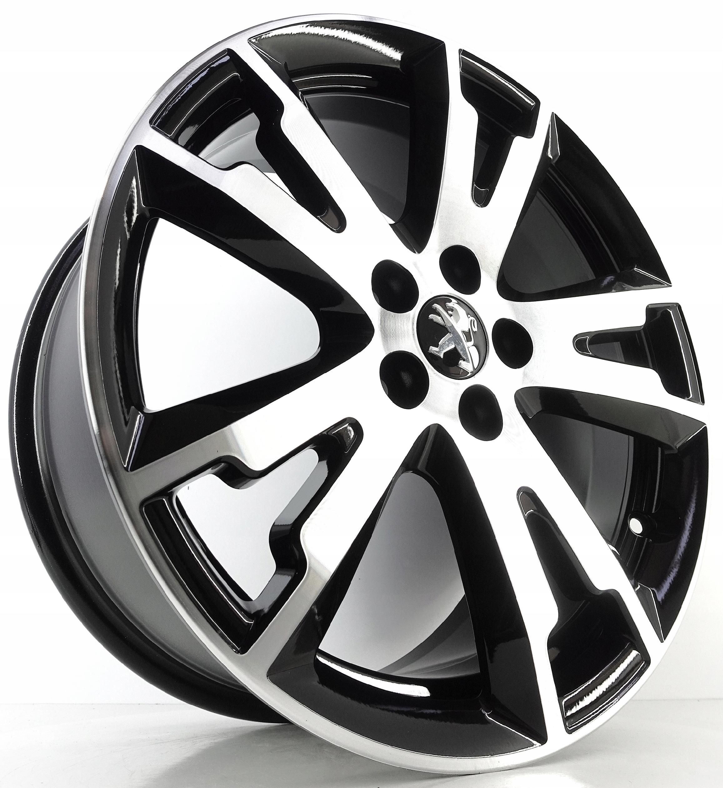 ALUFELGI 18" 5x108 PEUGEOT ORYGINALNE 8J ET 49 9674272577 czarny poler