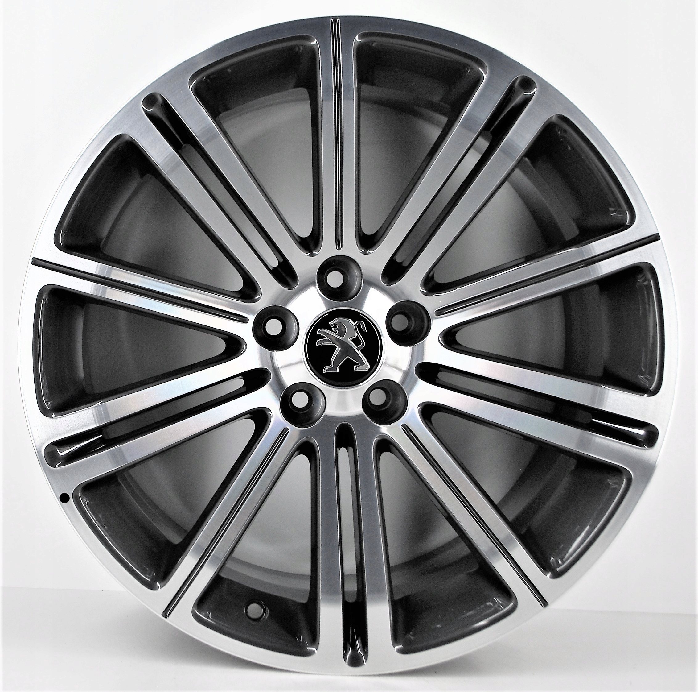 NOWE Felgi Peugeot OE 18" 5x108 CZARNE LOGO