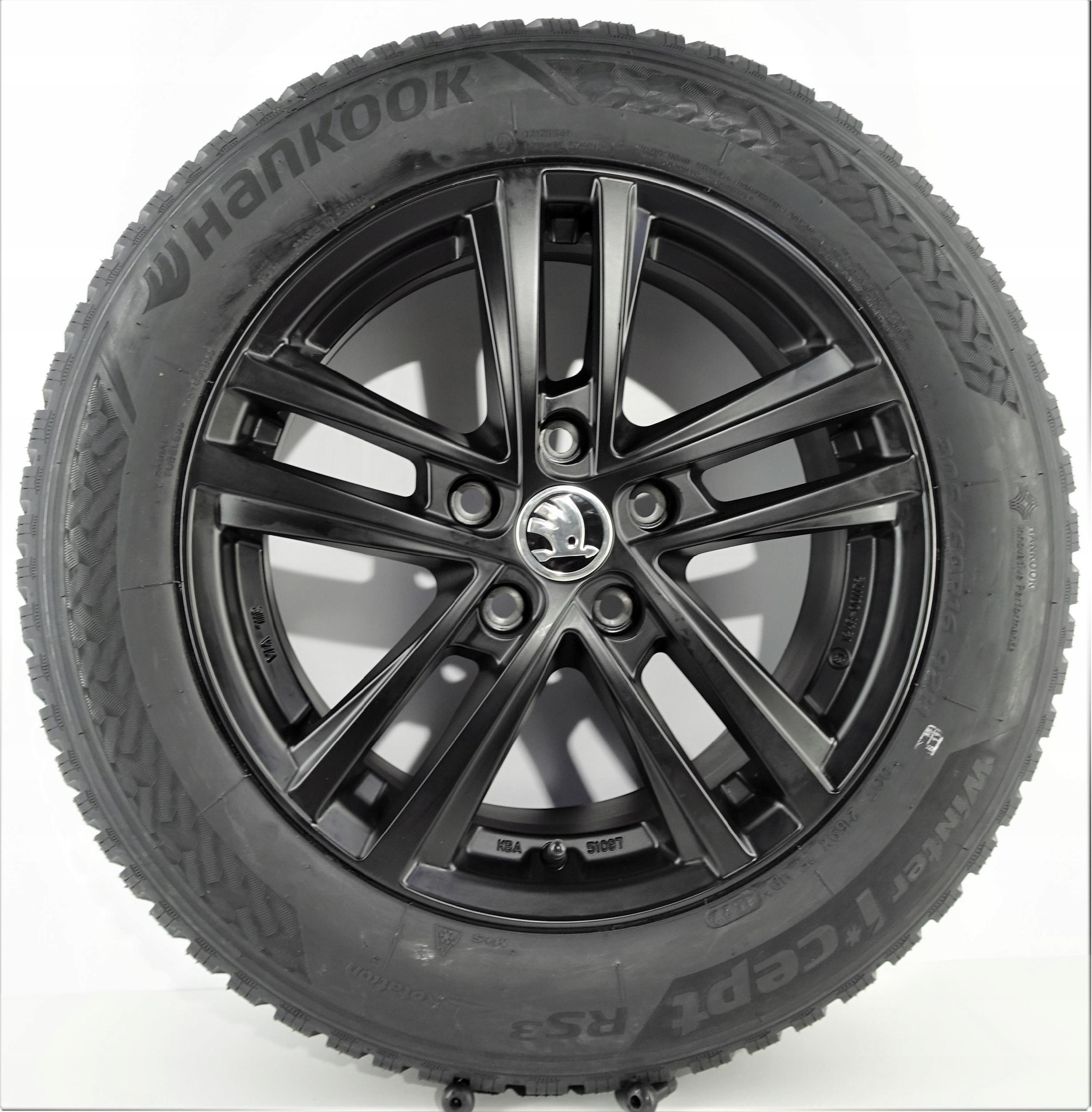SKODA 16'' koła zima 205/60 Hankook 6J ET 43