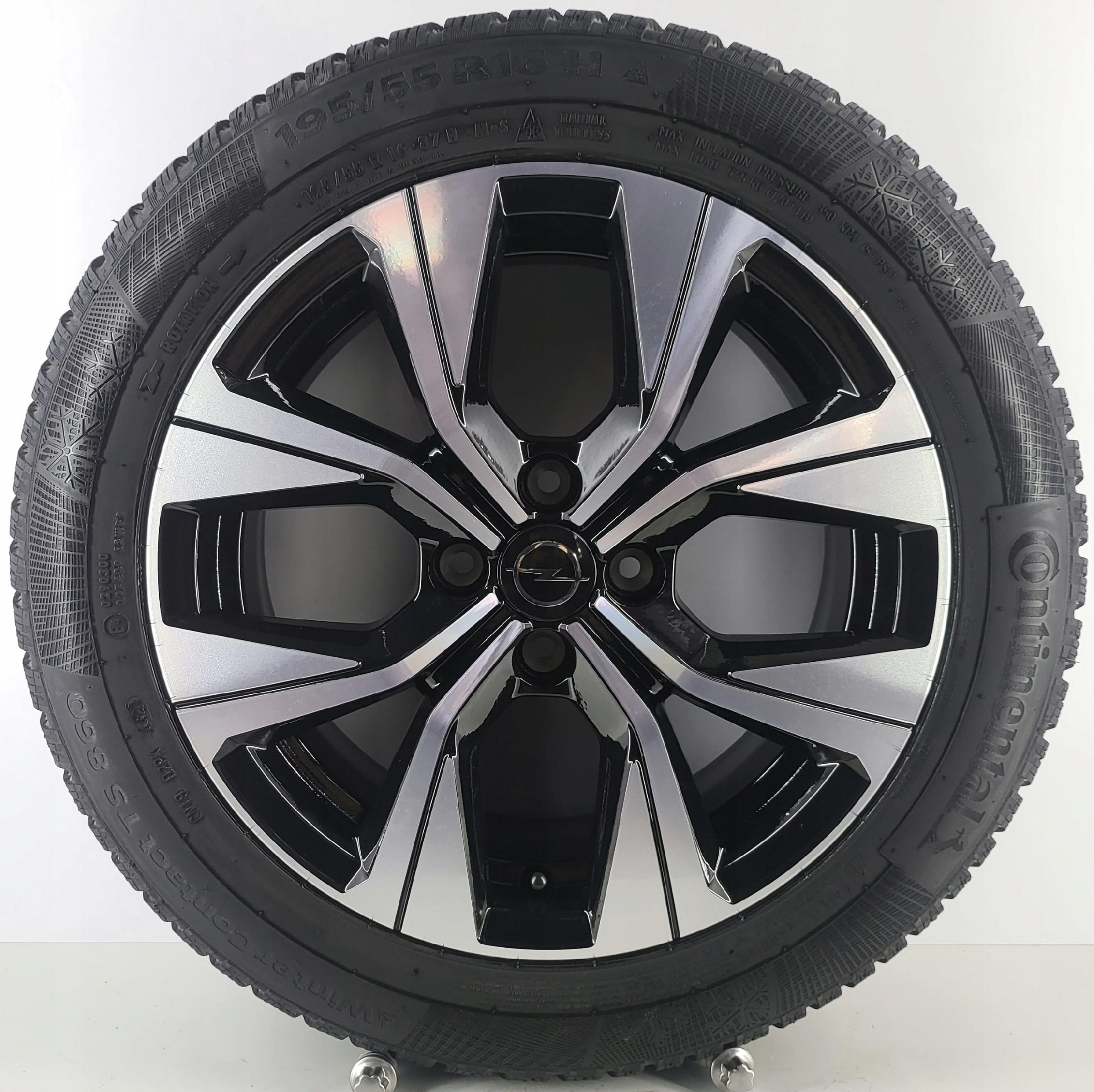 OPEL ADAM AGILA 403003061R KOŁA ZIMOWE 16" 4x100 195/55R16 CONTINENTAL
