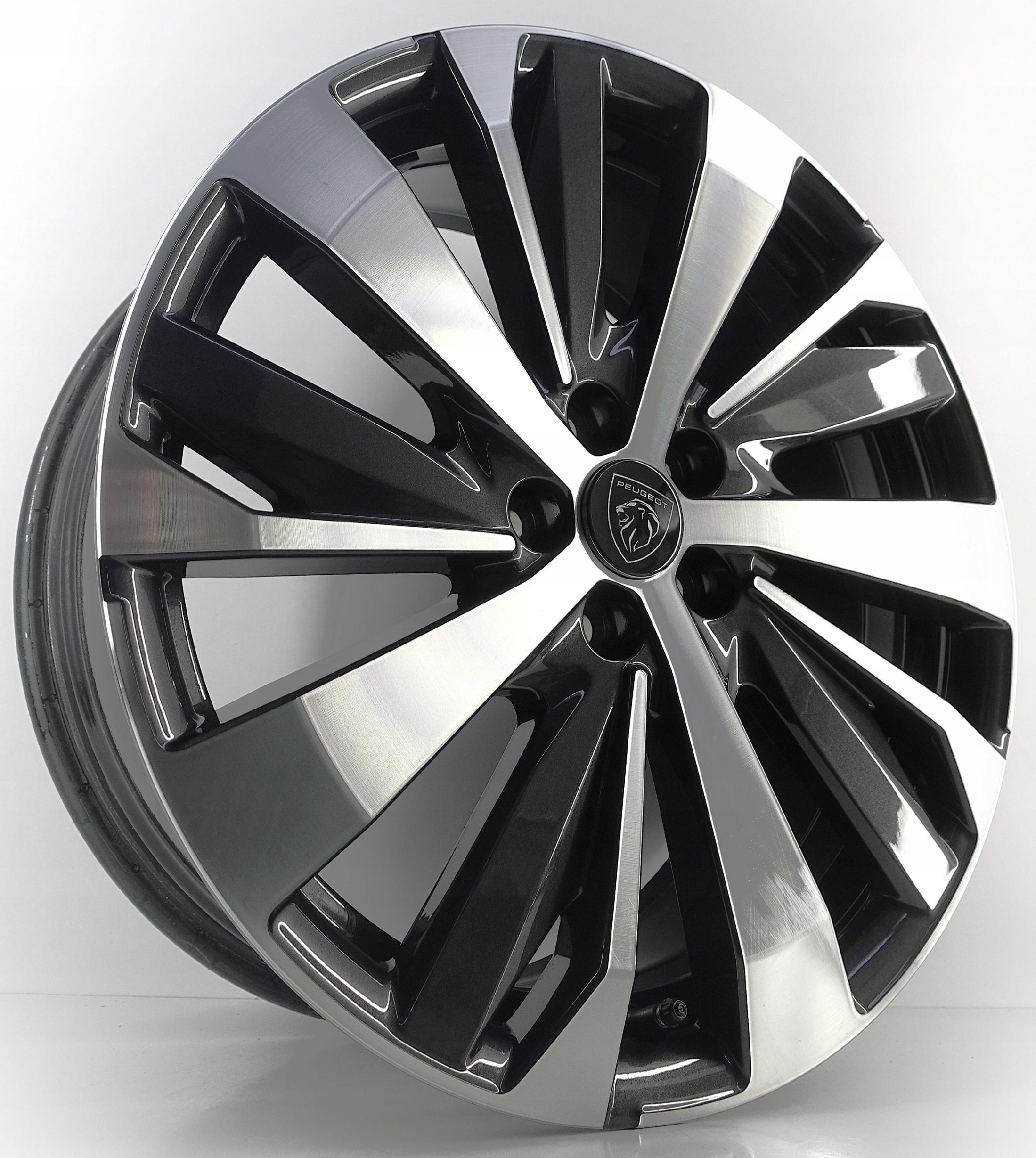 ALUFELGI PEUGEOT 19" 5x108 ORYGINALNE 9809685977 grafit połysk