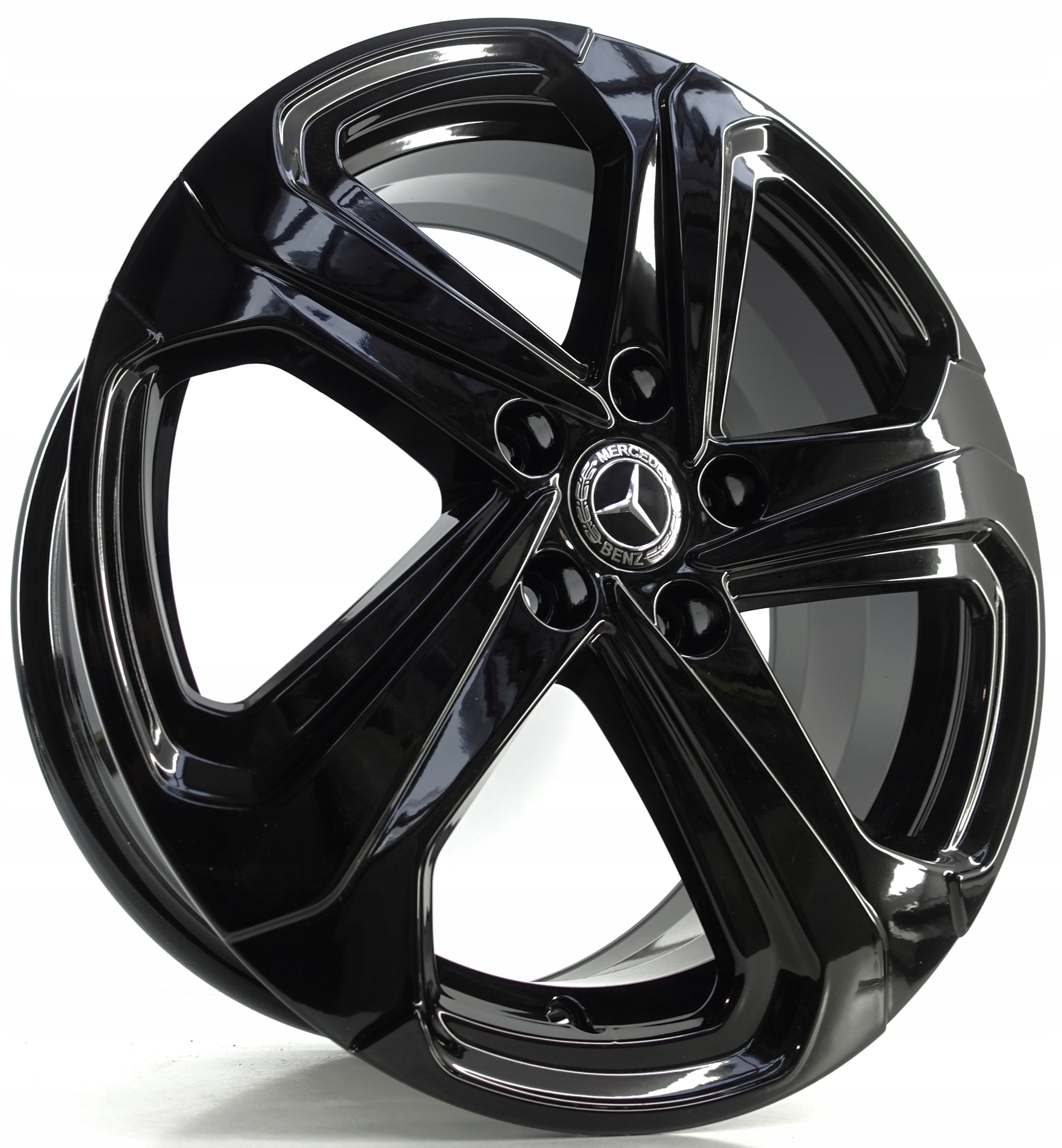 FELGI ALUMINIOWE MERCEDES 5X112 17" 7J ET50 CZARNY POŁYSK