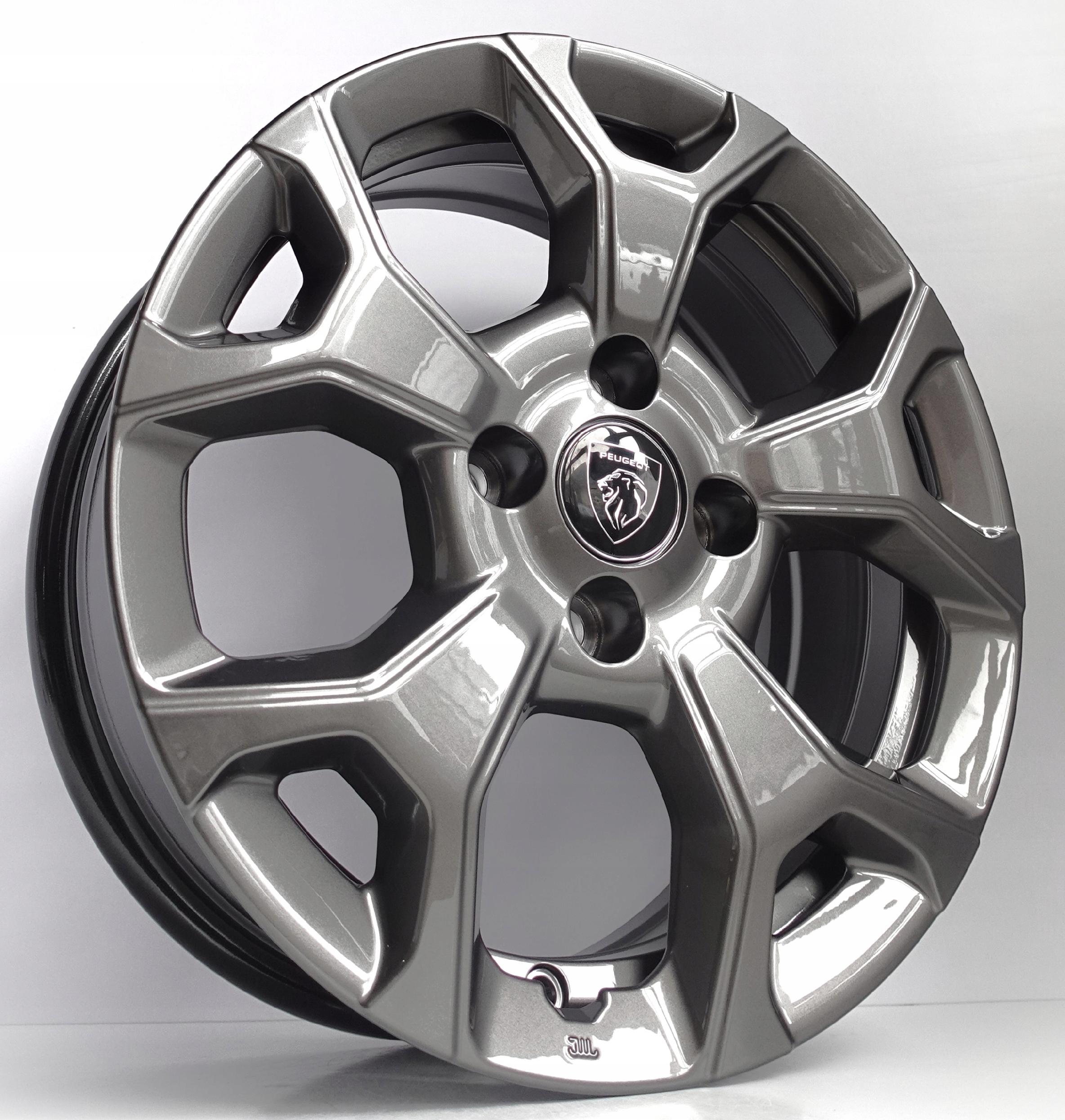 FELGI ALUMINIOWE PEUGEOT OE 6.5" x 16" 4x108 ET 32 52197380 ORYGINALNE JEEP