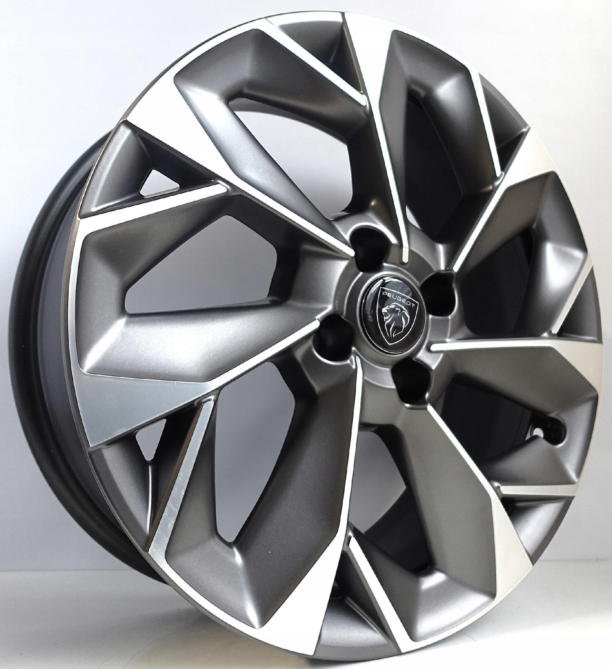 Felgi aluminiowe PEUGEOT 18" 4x108 ORYGINALNE 9830576180 GRAFIT MAT