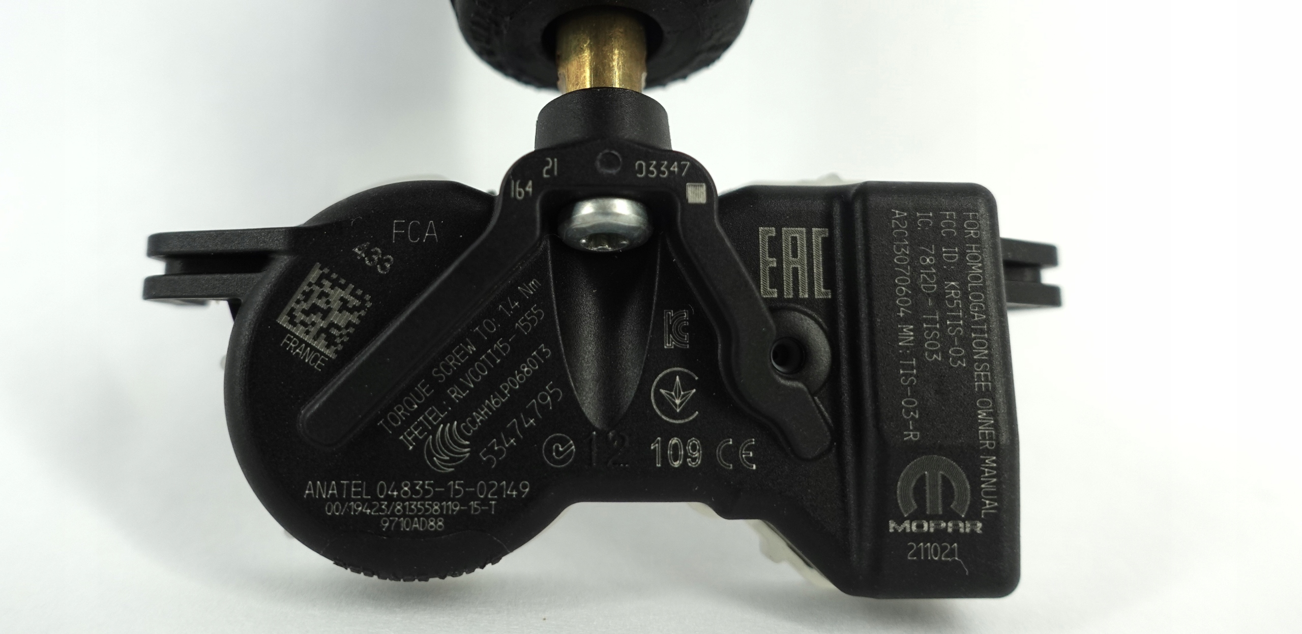 Czujnik Ciśnienia Koła 53474795 Fiat 500 JEEP Oryginał OE