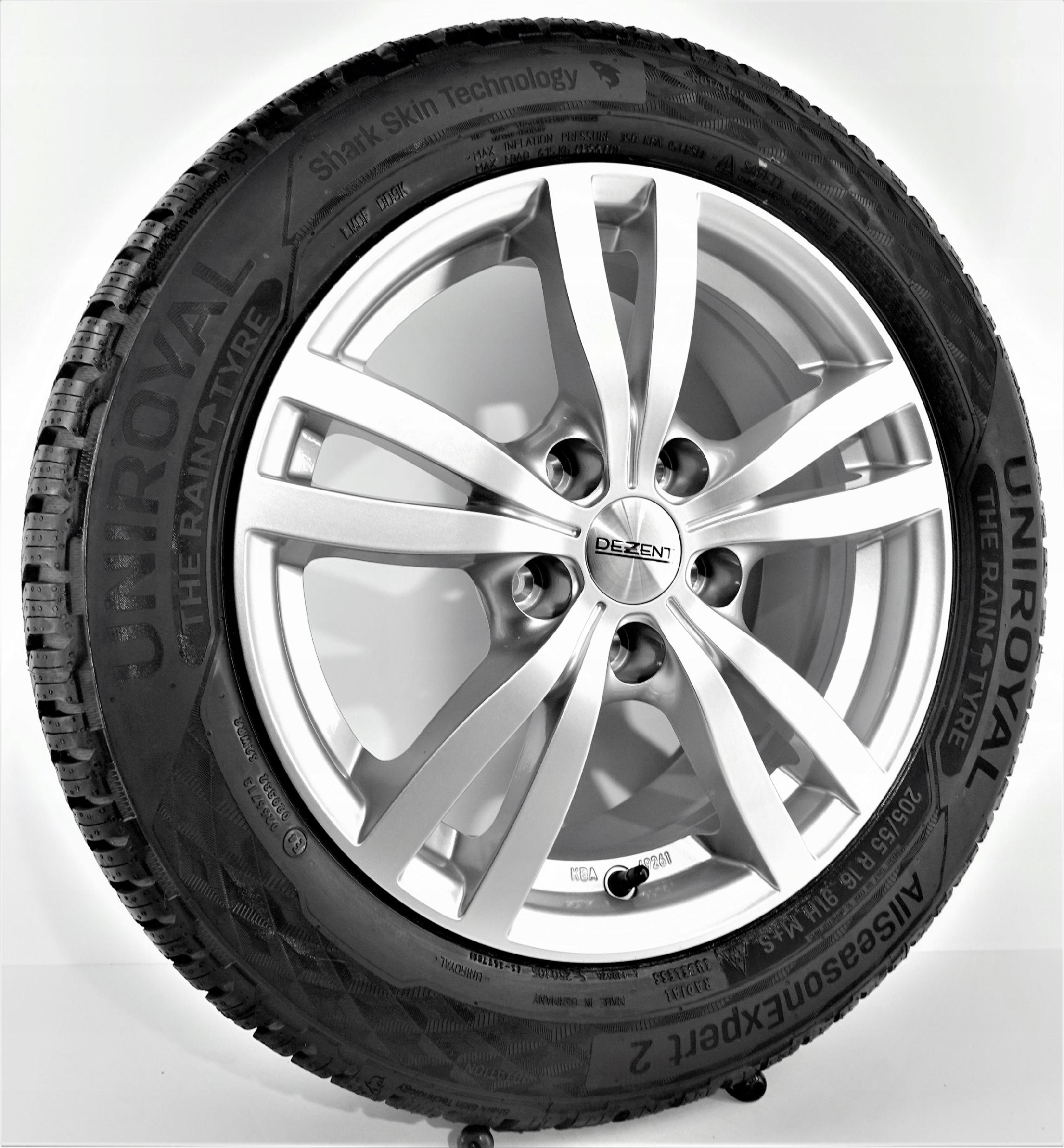 koła całoroczne Kia 16'' 5x114,3 205/55 Uniroyal