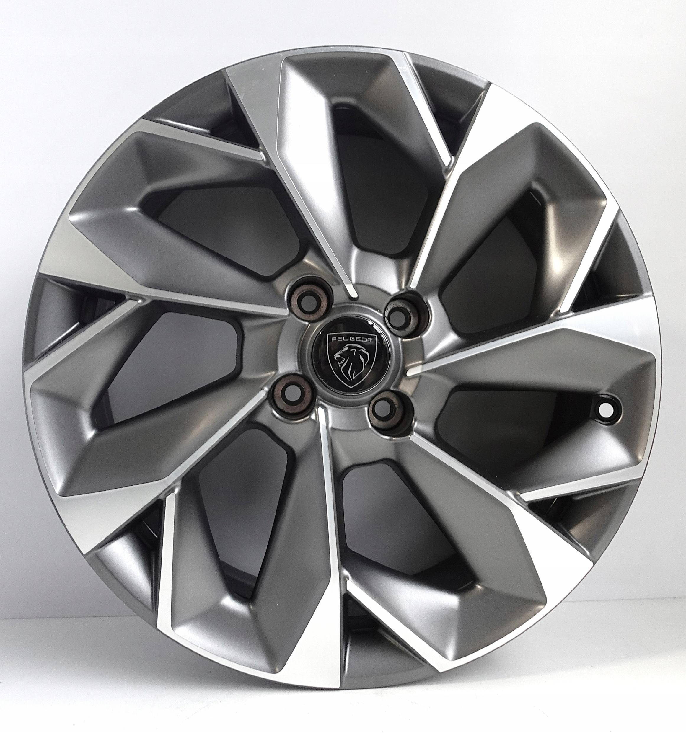 Felgi aluminiowe PEUGEOT 18" 4x108 ORYGINALNE 9830576180 GRAFIT MAT