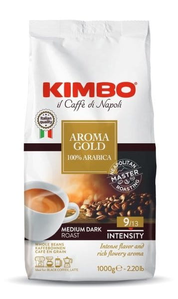 Kimbo Aroma Gold 1kg Kavos pupelės