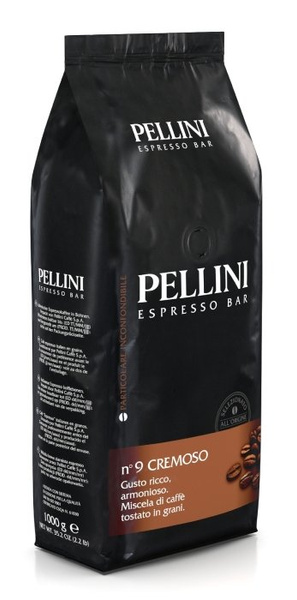 Pellini Espresso Bar Cremoso 1kg Kavos pupelės