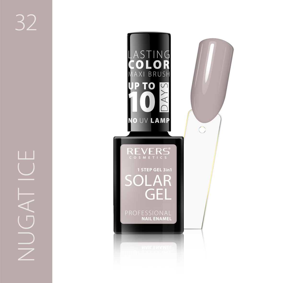 Nagų lakas SOLAR GEL 12ml hibridinis efektas 32