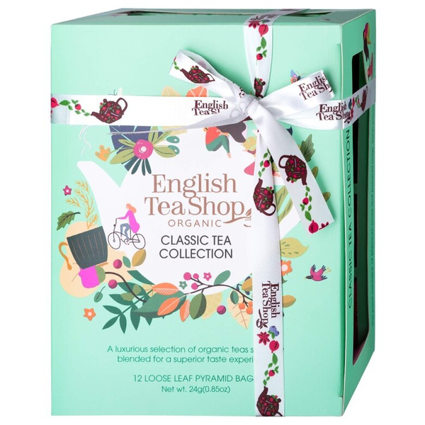 English Tea Shop arbatos rinkinys Classic Tea Collection Mint 12 piramidžių 12 skonių