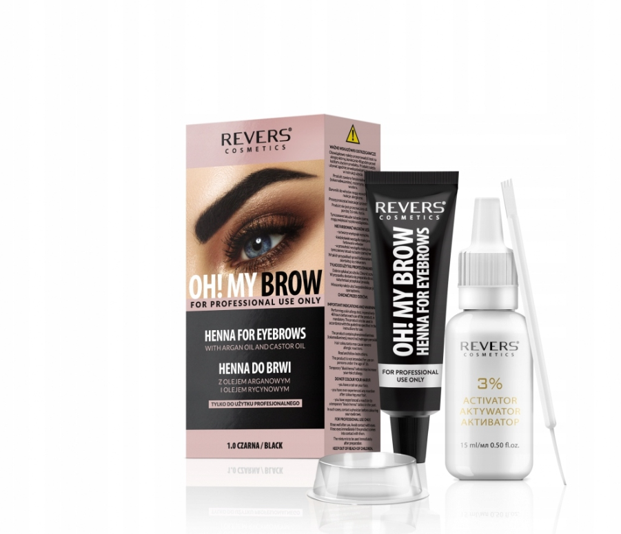 REVERS HENNA ANTAKLIAMS PRO COLORS Juoda Ilgalaikė