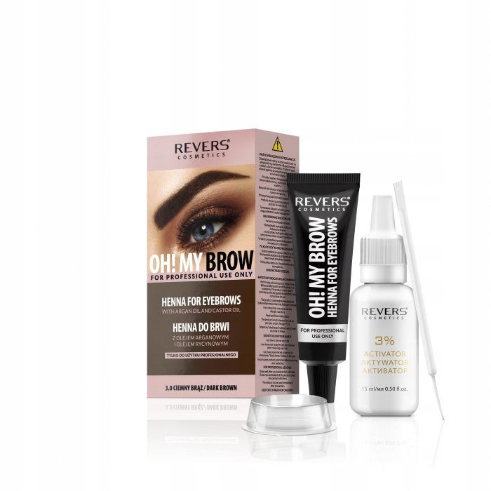 HENNA ANTAKIAMS OH! My Brow Profesionalus 3.0 Tamsiai Ruda Revers