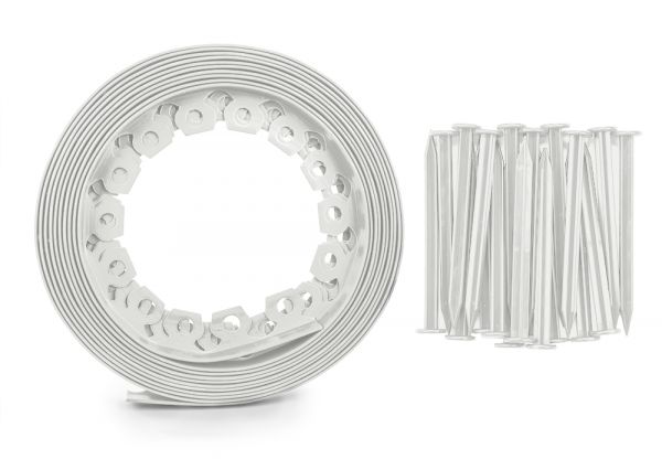 Sodo bortelis EASY BORDER SET 40mm | Šviesiai pilkas