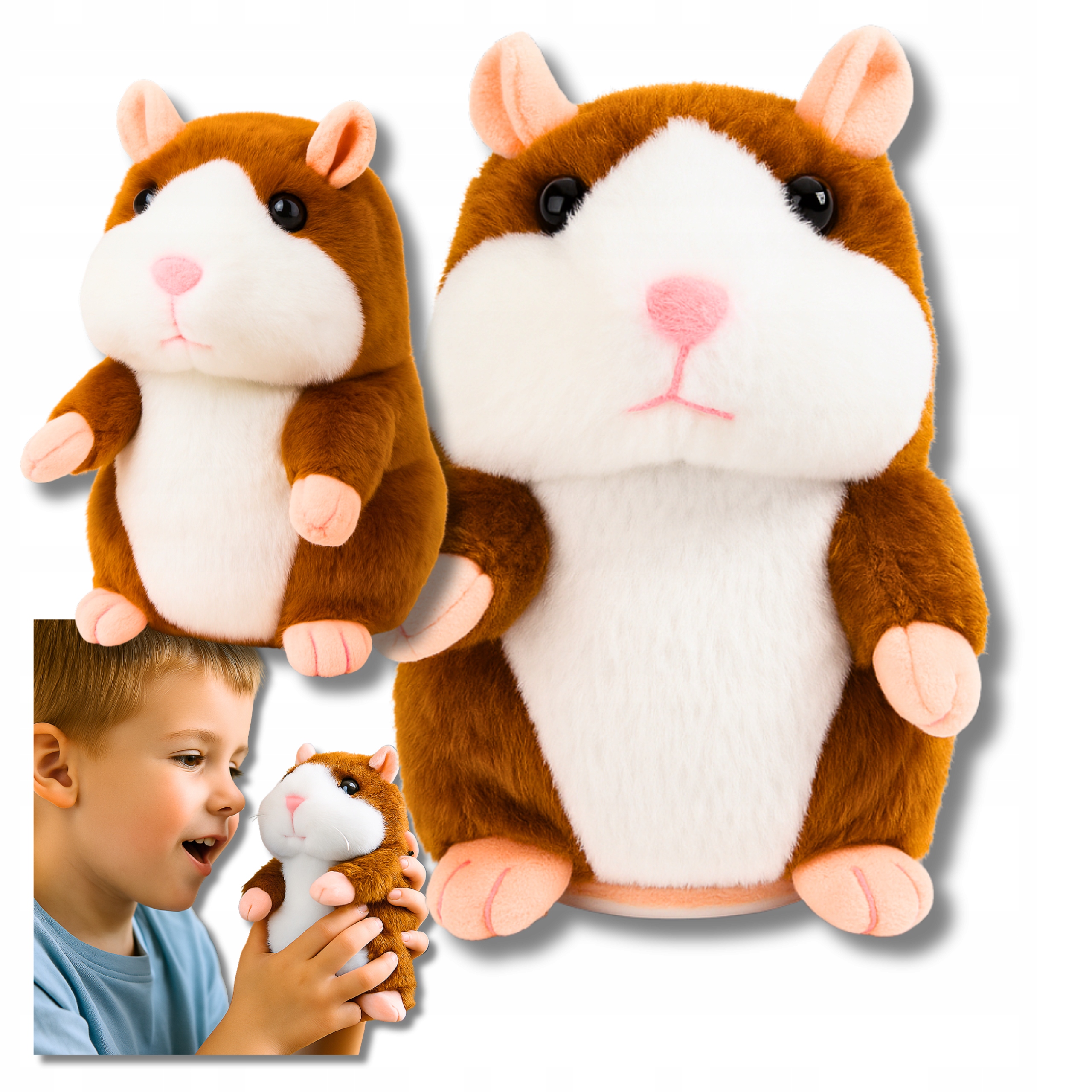 Kalbantysis interaktyvus žiurkėnas Gaduła Minkštas žaislas vaikams Papūga