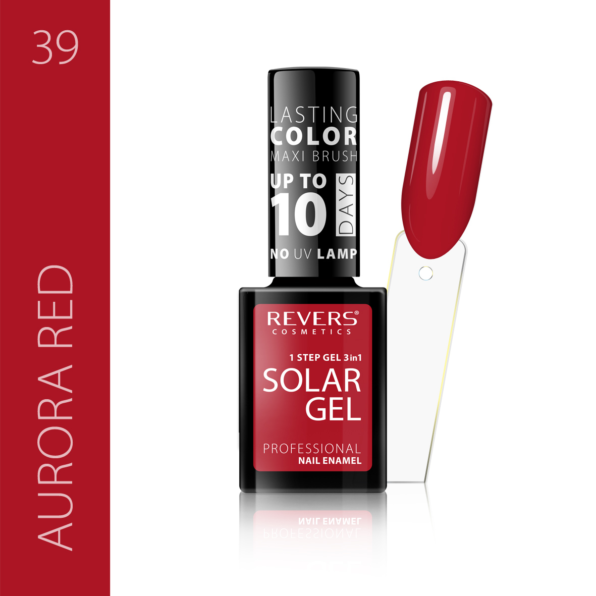 Nagų lakas SOLAR GEL 12ml hibridinis efektas 39