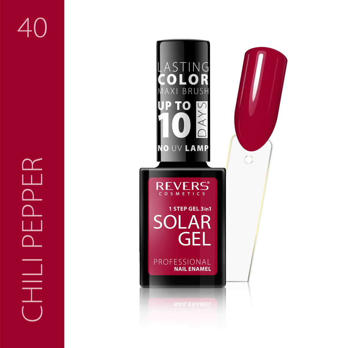 Nagų lakas SOLAR GEL 12ml hibridinis efektas 40