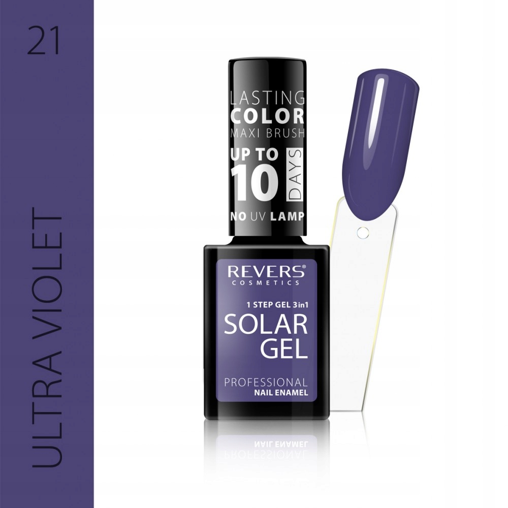 Nagų lakas SOLAR GEL 12ml hibridinis efektas 21