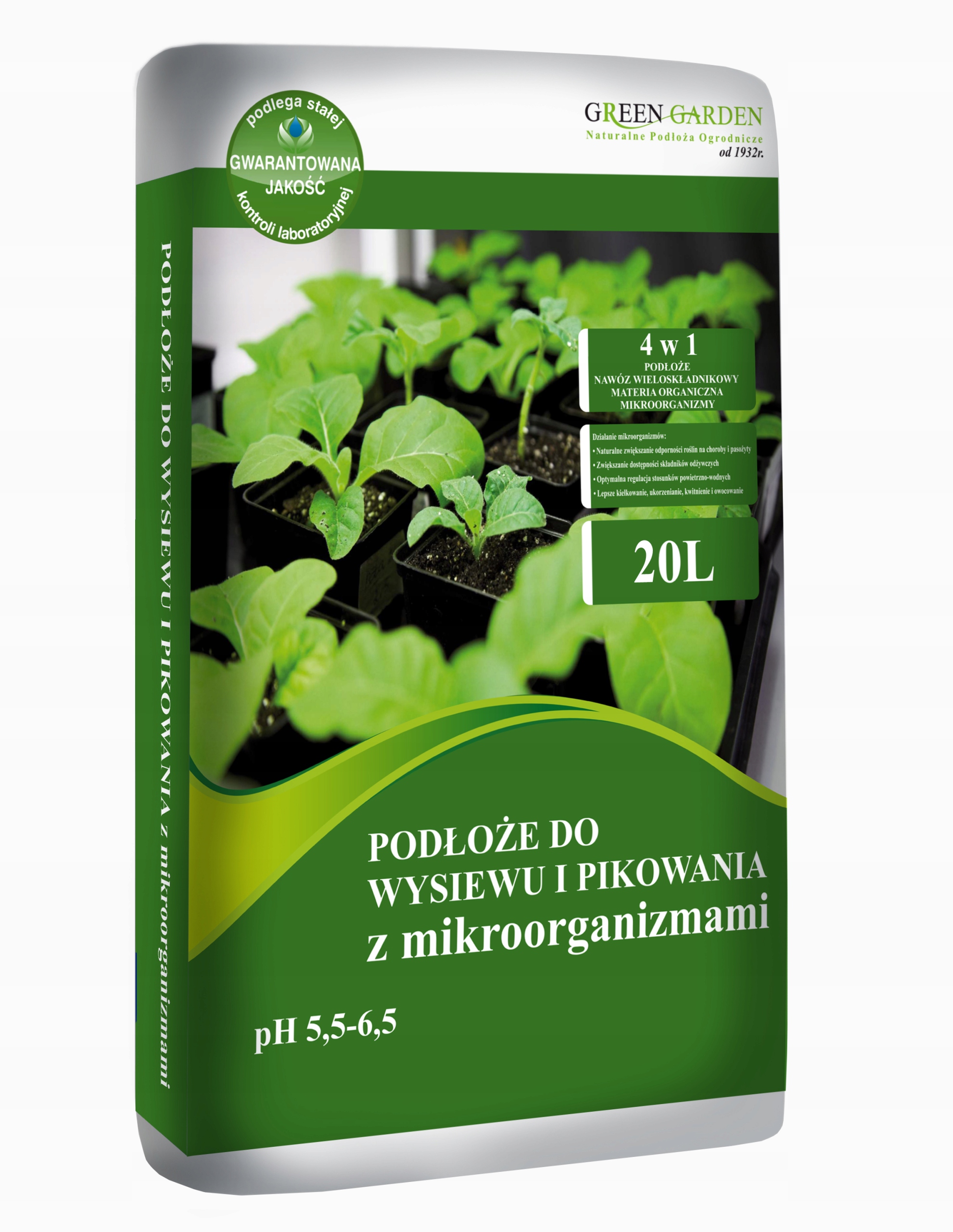 Sėjos substratas su mikroorganizmais GG 20l
