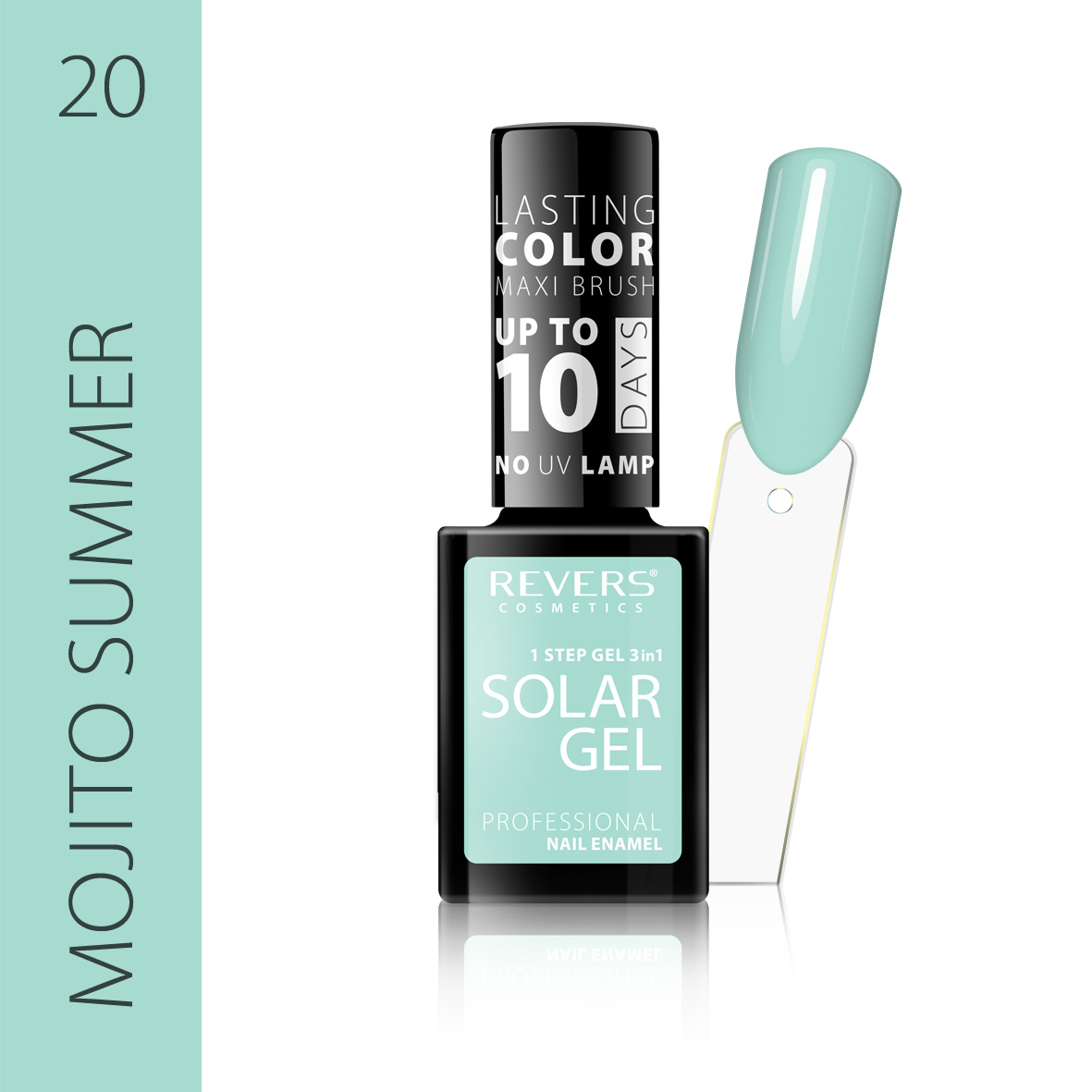 Nagų lakas SOLAR GEL 12ml hibridinis efektas 20
