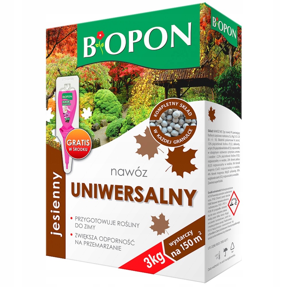 BIOPON rudens universalios granuliuotos trąšos 3kg