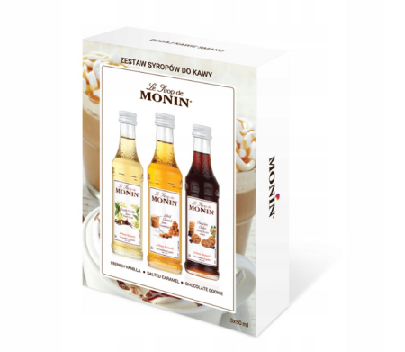 Rinkinys 3x50ml kavos sirupas Monin